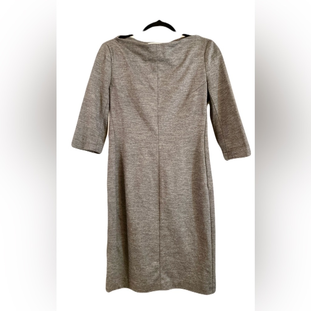 Diane Von Furstenberg Gray Long Sleeve Dress